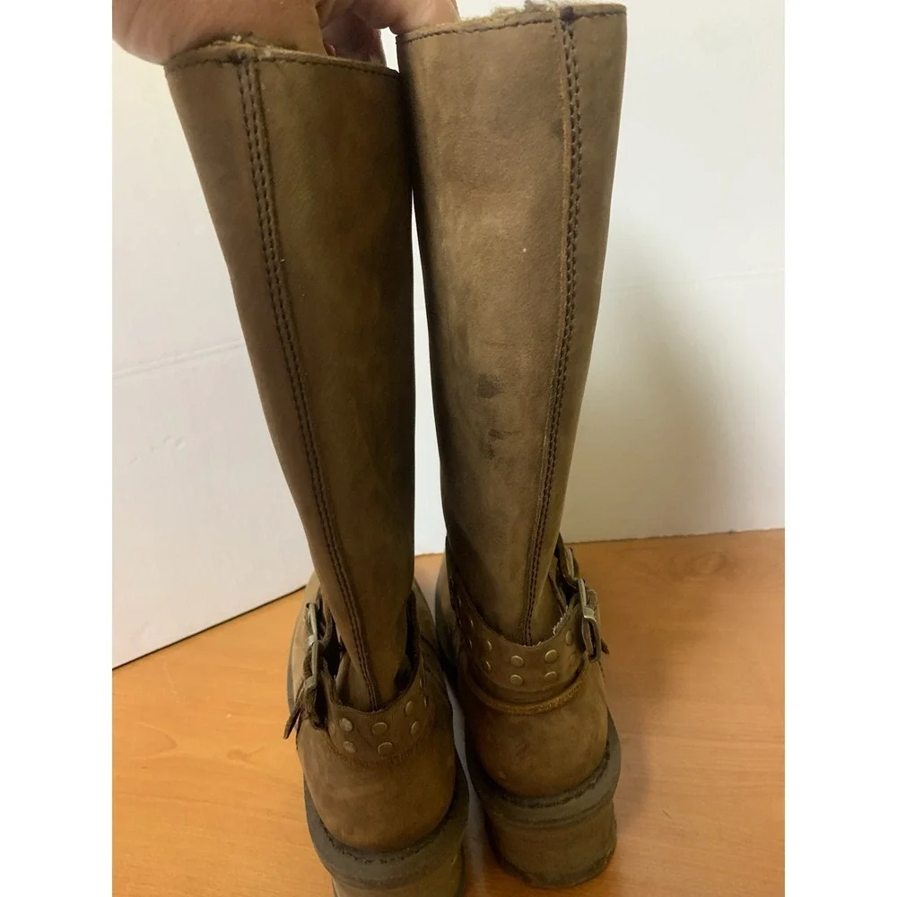 Caterpillar Florencia Waterproof Harness Boot W/ Faux Fur Lining Women's 8